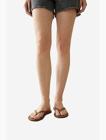 Short en gabardine taille haute à jambes larges et déchirées my fashion