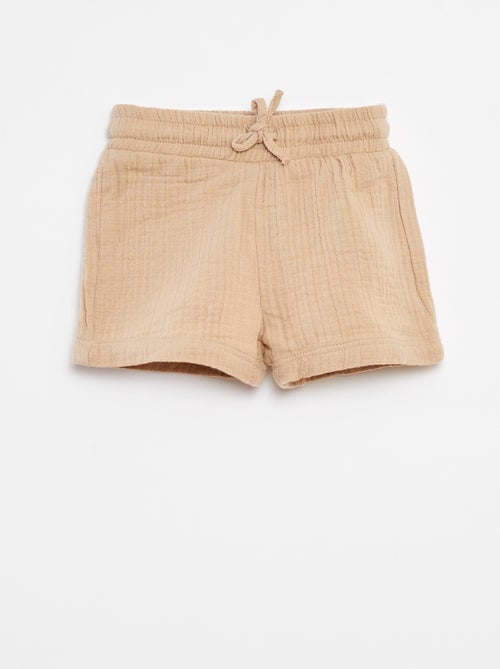 Short en gaze de coton - Kiabi