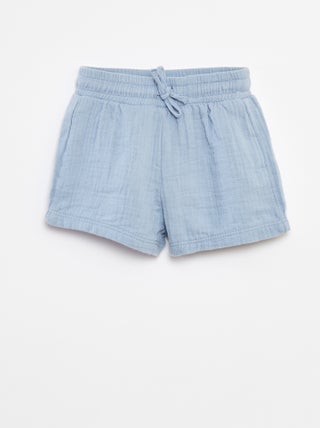 Short en gaze de coton