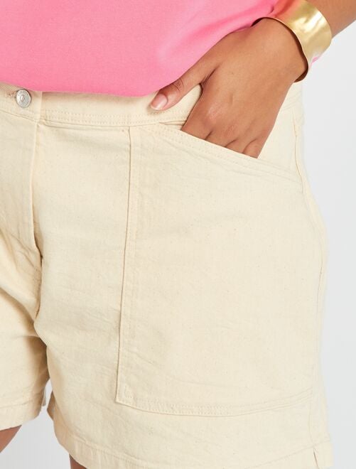 Short en jean - 2 poches - Kiabi
