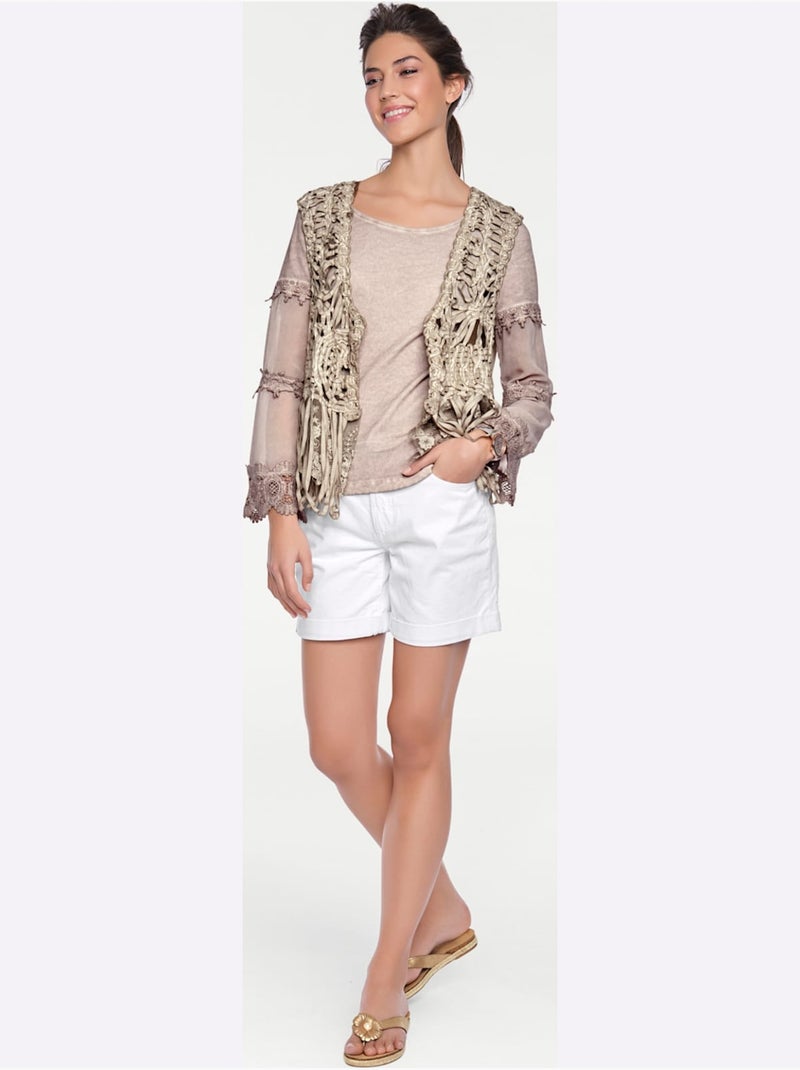 Short en jean - taille standard - helline Blanc - Kiabi
