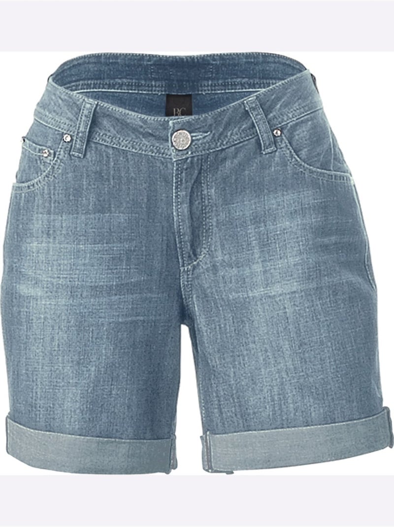 Short en jean - taille standard - helline Bleu jean - Kiabi