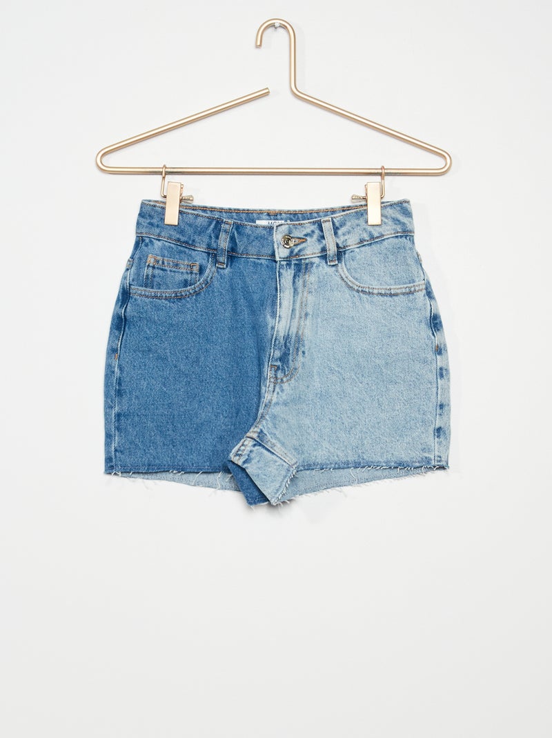Short en jean 5 poches BLEU - Kiabi