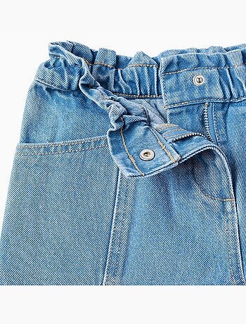 Short en jean à ourlets effilochés