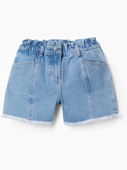 Short en jean à ourlets effilochés - Kiabi
