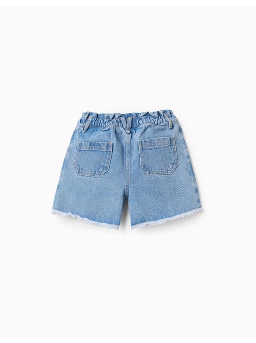 Short en jean à ourlets effilochés - Kiabi