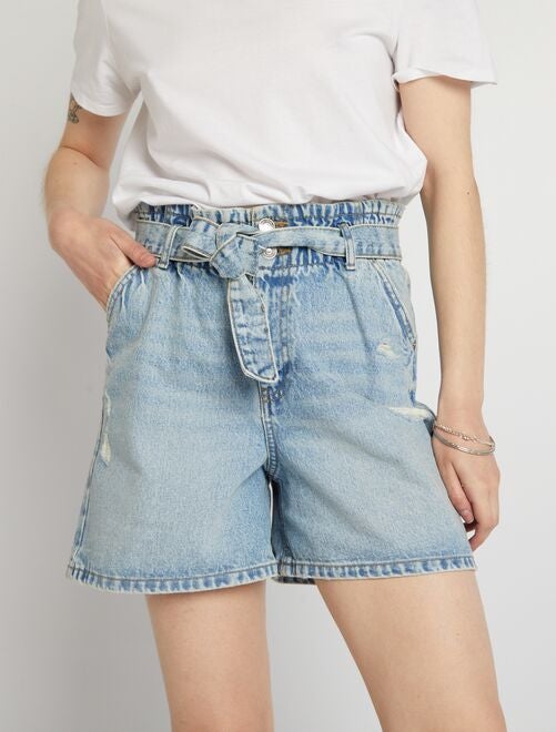 Short en jean fille 10 ans pas cher Kiabi