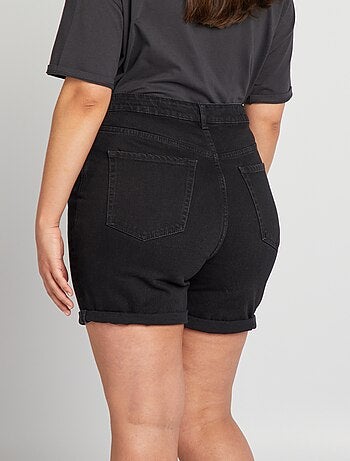 Short en jean à taille haute