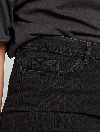 Short en jean à taille haute