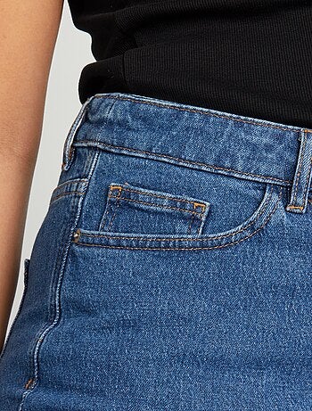 Short en jean à taille haute