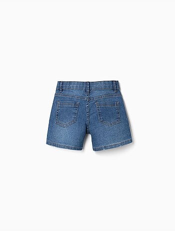 Short en jean ajusté avec cinq poches