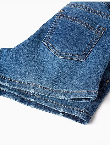 Short en jean ajusté avec cinq poches