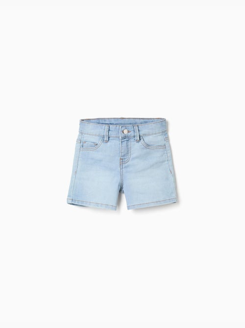 Short en jean ajusté avec cinq poches - Kiabi