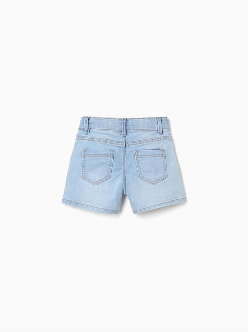 Short en jean ajusté avec cinq poches - Kiabi