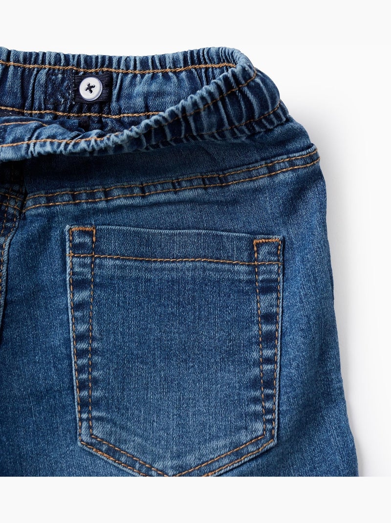 Short en Jean avec Cordon Bleu - Kiabi