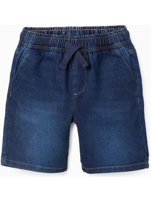 Short en Jean avec Cordon  'Midi' - Kiabi