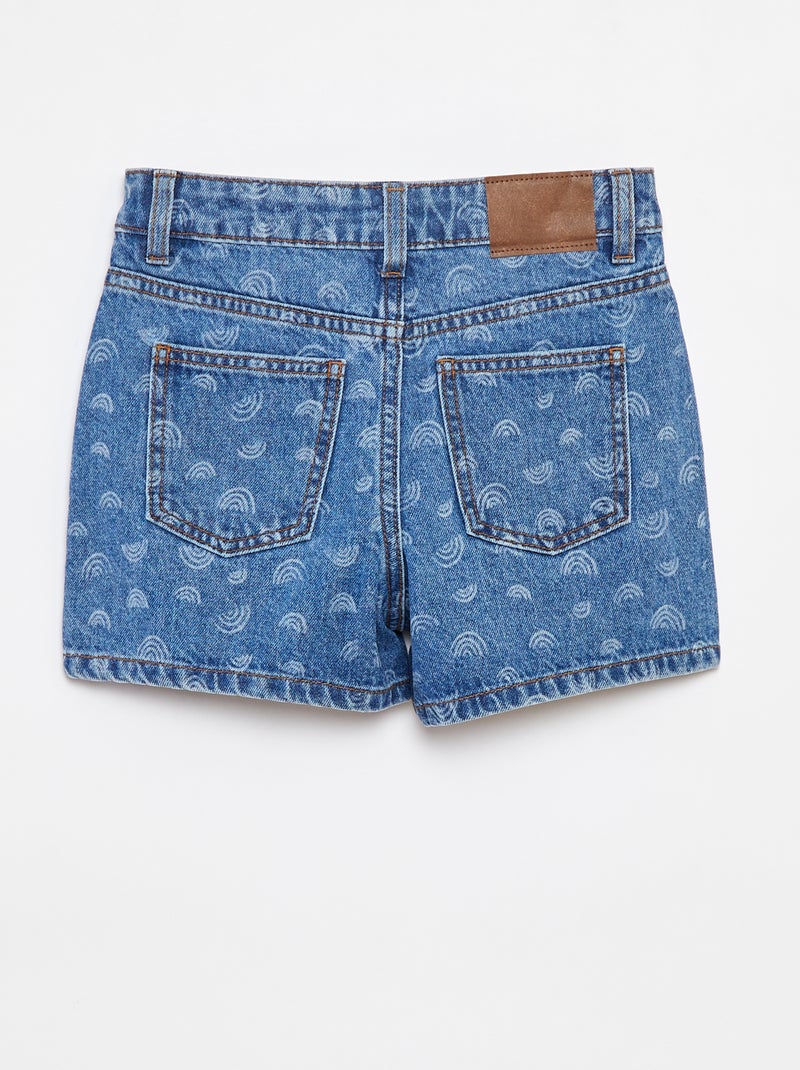 Short Jean Bleu Fille Taille 10 Style Long - Occasion Très Bon état, Marque JK