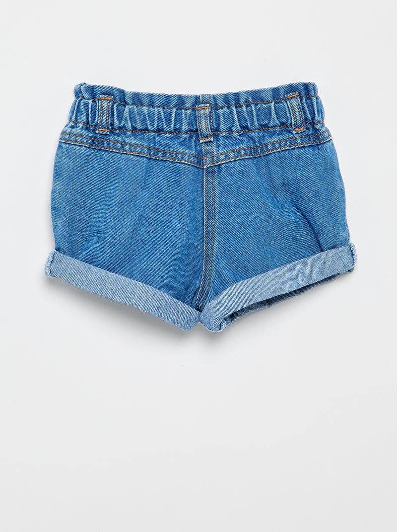 Short en jean avec motif cœur Rouge - Kiabi