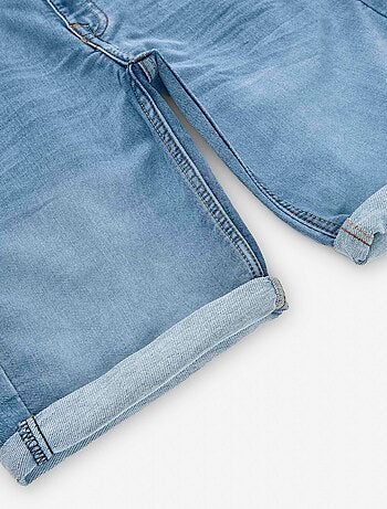 Short en Jean avec Ourlet Plié