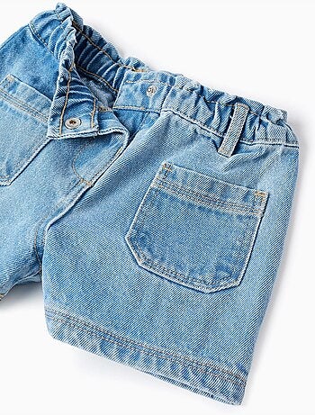 Short en jean avec poches à l'avant