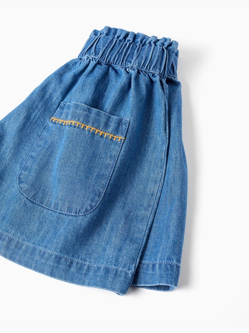Short en jean avec poches avant Bleu Bleu - Kiabi