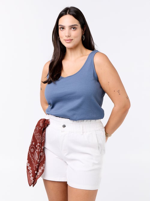 Short en jean avec poches - Kiabi