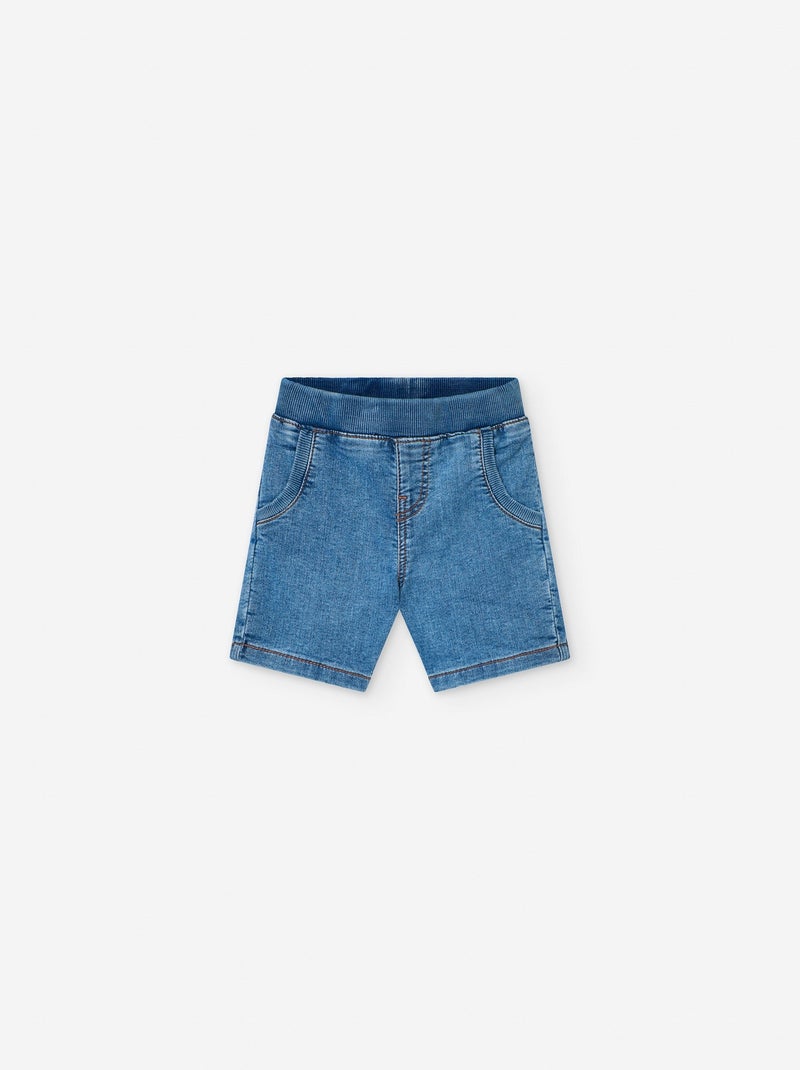 Short en Jean avec Poches Bleu - Kiabi
