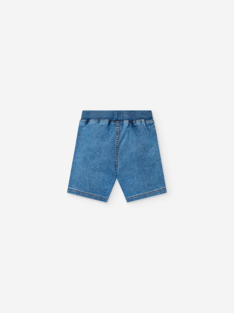 Short en Jean avec Poches Bleu - Kiabi