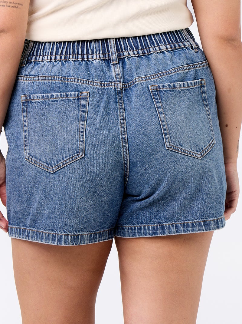 Short en jean avec poches Bleu - Kiabi
