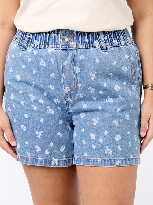 Short en jean avec poches - Kiabi
