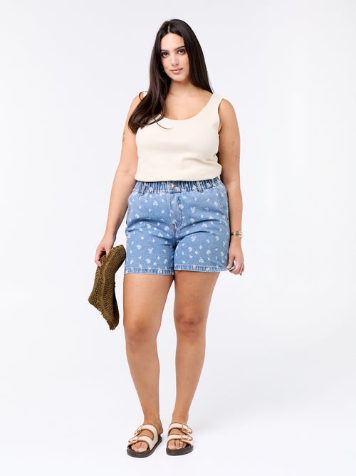 Short en jean avec poches - Kiabi