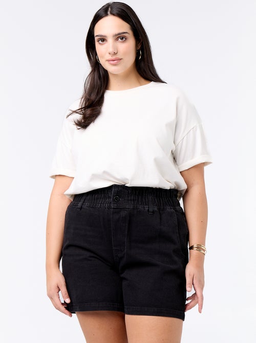 Short en jean avec poches - Kiabi
