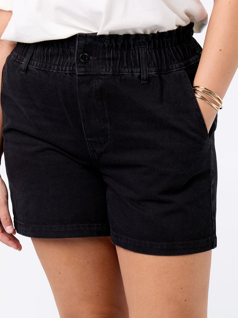 Short en jean avec poches Gris - Kiabi
