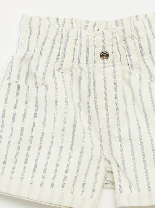 Short en jean avec revers à la base - Kiabi