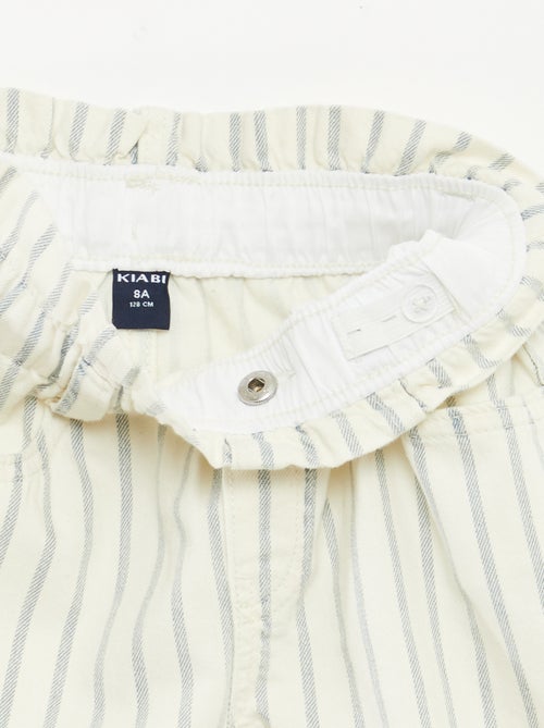 Short en jean avec revers à la base - Kiabi