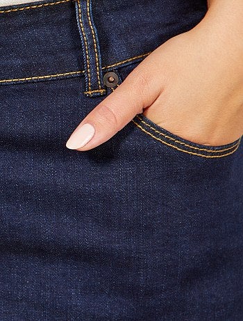 Short en jean avec revers - Kiabi