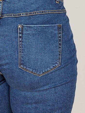 Short en jean avec revers - Kiabi