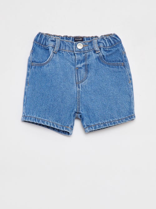 Short en jean avec taille ajustable - Kiabi