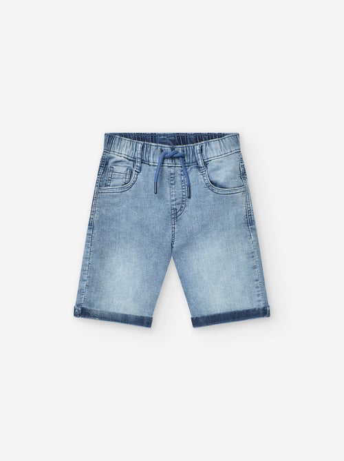 Short en Jean avec Taille Élastique - Kiabi