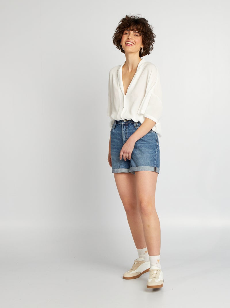 Short en jean Bleu - Kiabi