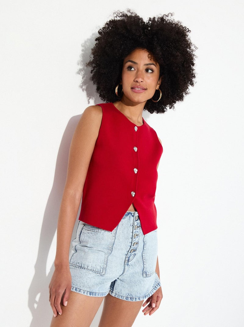 Short en jean  boutonné MO Fashion Bleu - Kiabi
