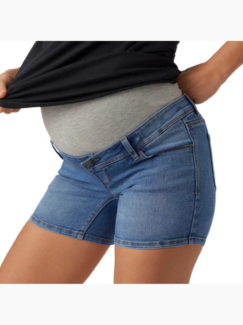 Short en Jean de Grossesse Slim Femme Mamalicious - Kiabi