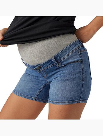 Short en Jean de Grossesse Slim Femme Mamalicious Rome