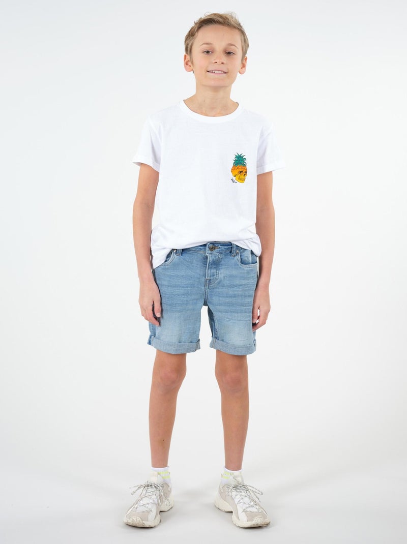 Short en jean 'Deeluxe' Bleu ciel - Kiabi