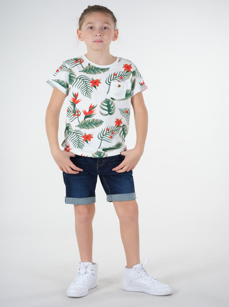 Short en jean 'Deeluxe' Bleu foncé - Kiabi