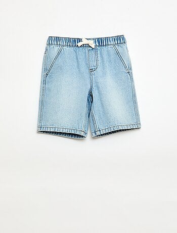 Short en jean élastiqué