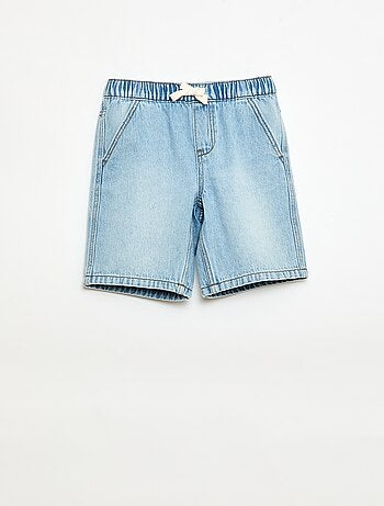 Short en jean élastiqué
