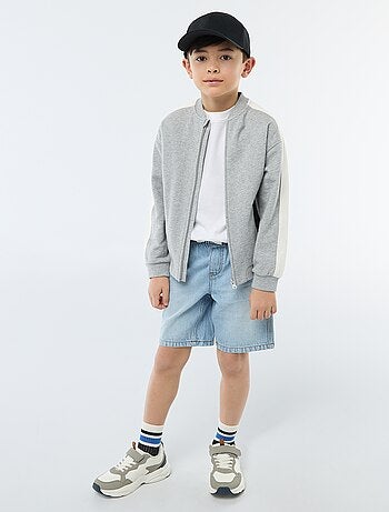 Short en jean élastiqué