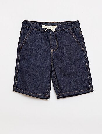 Short en jean élastiqué