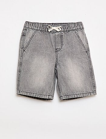 Short en jean élastiqué